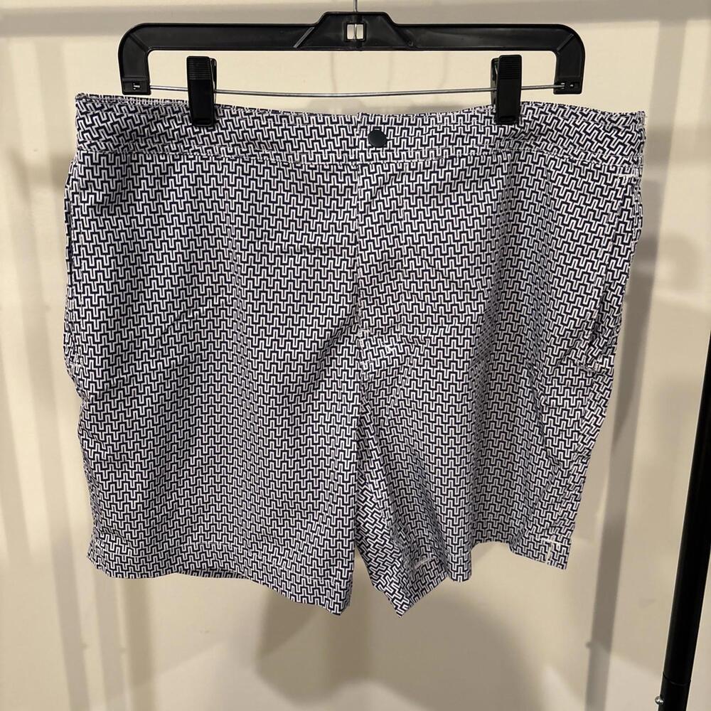 J. Crew Flex Swimwear 7” Pool Shorts Men’s Size L Stretch Waist Mesh Lining Blue